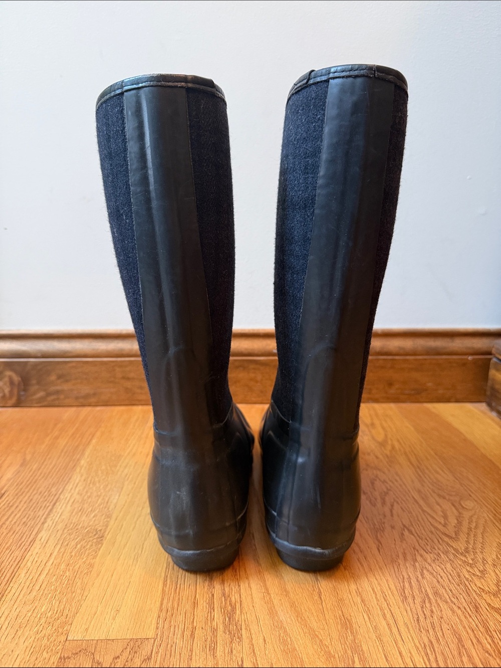 Hunter Arlen Plaid Wool Tall Rain Boots Unisex EU 38 Female Size 7 Male Size 6 - Picture 12 of 14